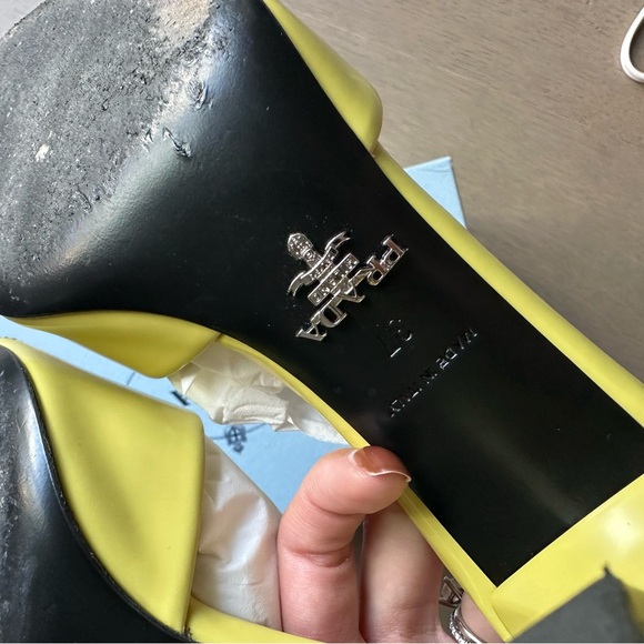 PRADA logo leather mules in cedro - Picture 9 of 11